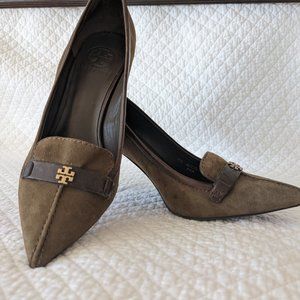 Classy Tory Burch suede pumps
